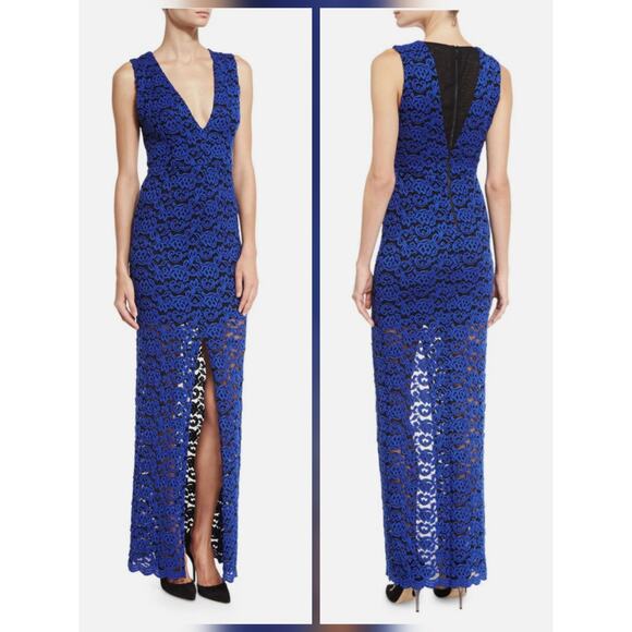 Alice + Olivia Dresses & Skirts - ALICE + OLIVIA KAHLO - Column Dress Coat Lace V-Neck